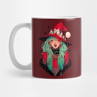 Cute Christmas Witch Mug